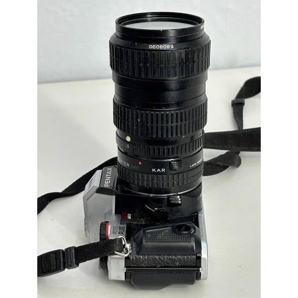 Pentax Program Plus 35mm SLR Camera With Zoom 28-80mm f/3.5-4.5 Lens Vintage 90s